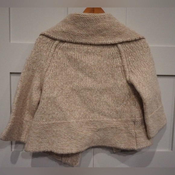 LOFT cozy beige snap front cardigan sz small - Picture 2 of 4